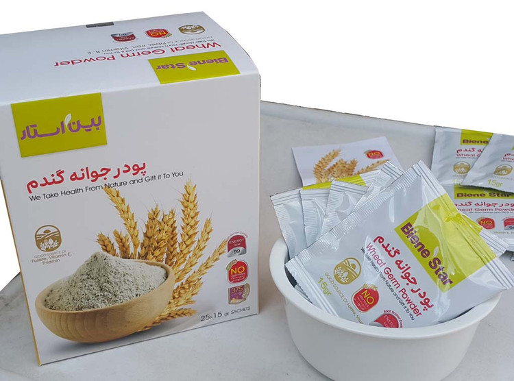 پک 3 عددی پودر جوانه گندم بین استار 25ساشه